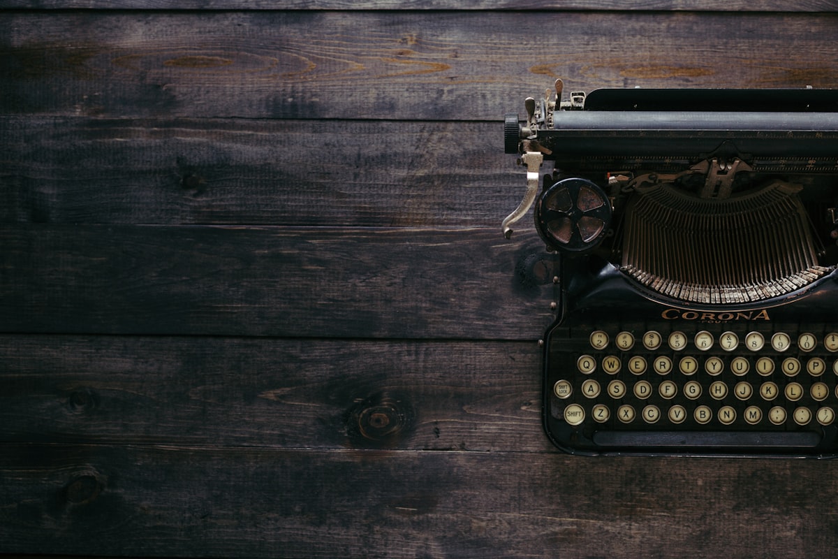 Vintage typewriter