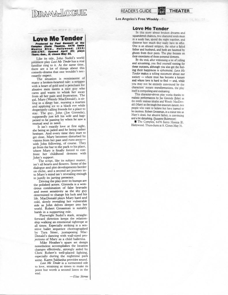 Love Me Tender review