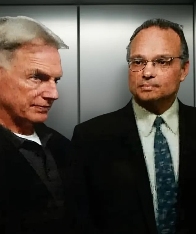 Joe Gironda on the NCIS set with Mark Harmon