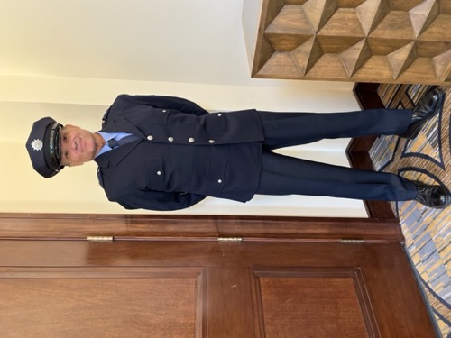 Joe Gironda in a police dress uniform