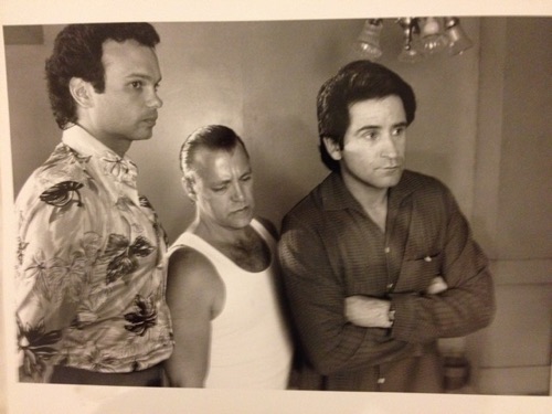 Joe Gironda in a black-and-white film scene