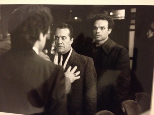 Joe Gironda in a black-and-white film scene